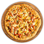 Kebab Twister Crust Special Pizza 
