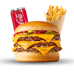 Triple Cheeseburger Meal 